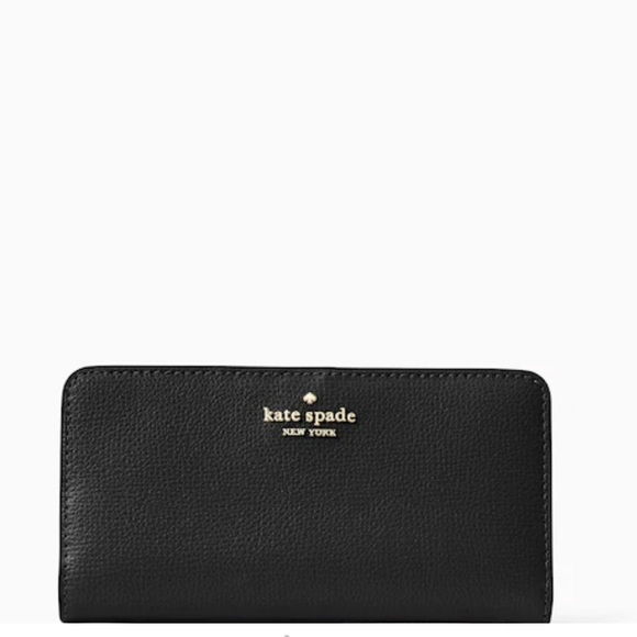kate spade Bags Kate Spade Darcy Large Slim Bifold Wallet Black
